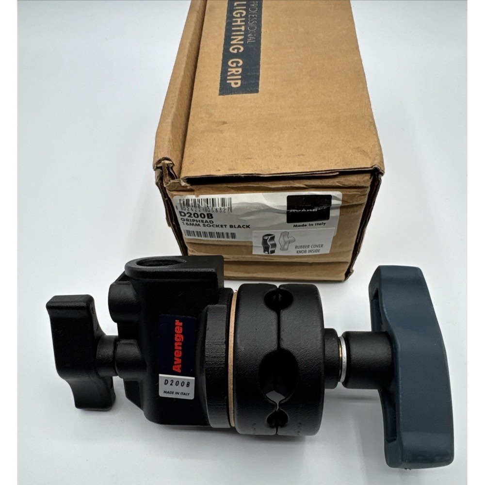 Avenger 2 1/2" Grip Head with T Top and 5/8" Socket, Black #D200B NEW 16mm